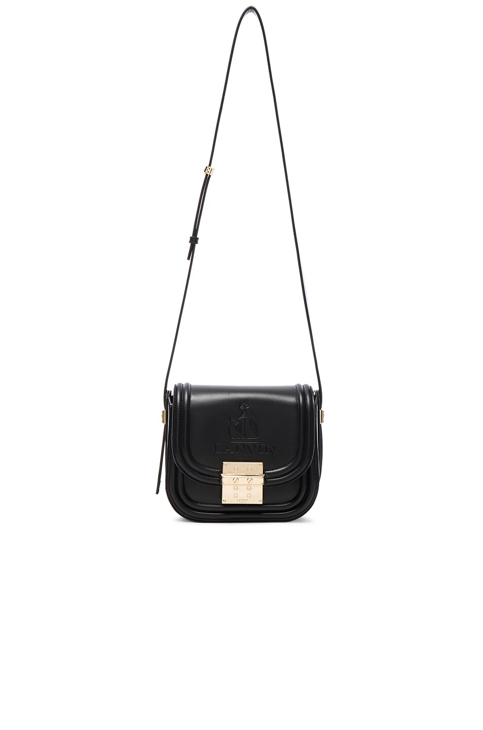 Image 1 of Lanvin Small Calfskin Bag in Black