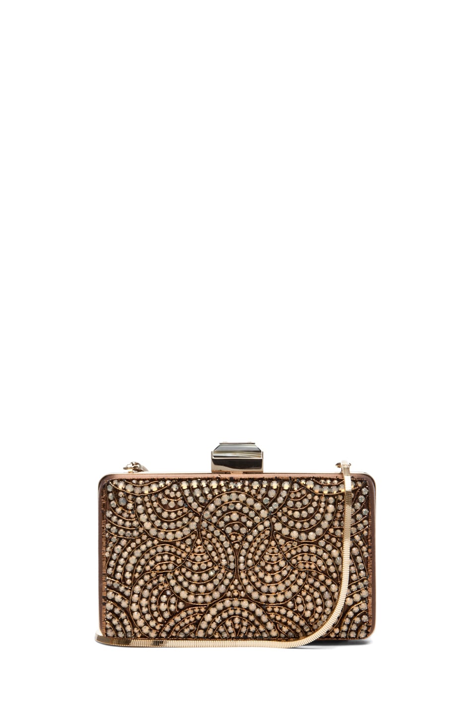 Image 1 of Lanvin Evening Clutch in Camel