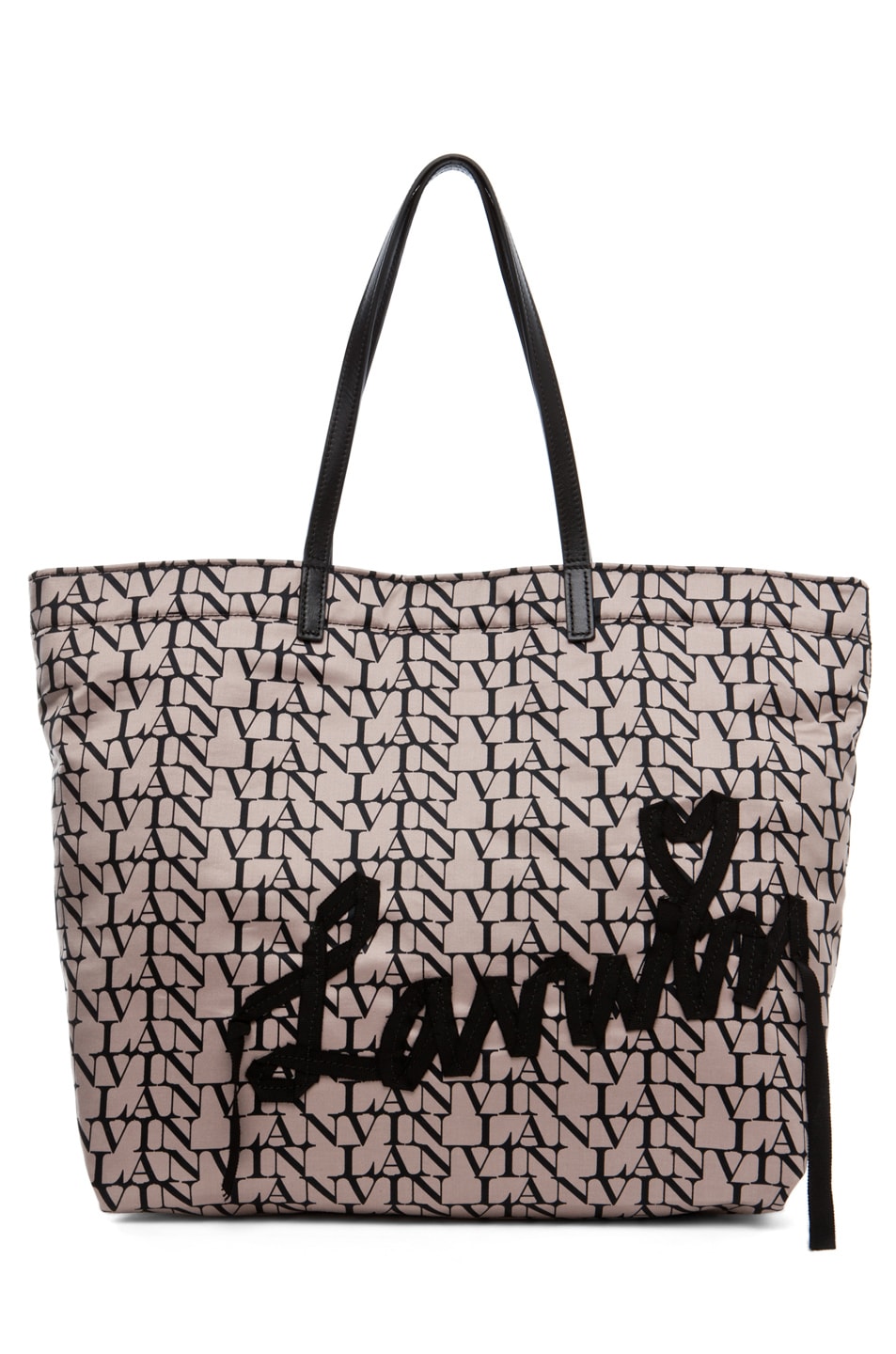 Image 1 of Lanvin 10 Year Anniversary Logo Tote in Black