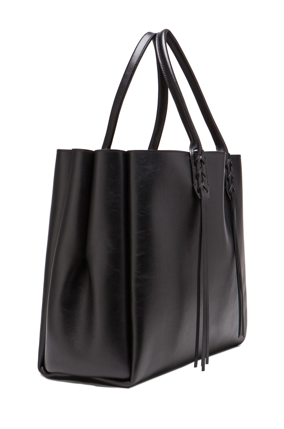 Lanvin Shopper Bag with Fringe Detail in Black | FWRD