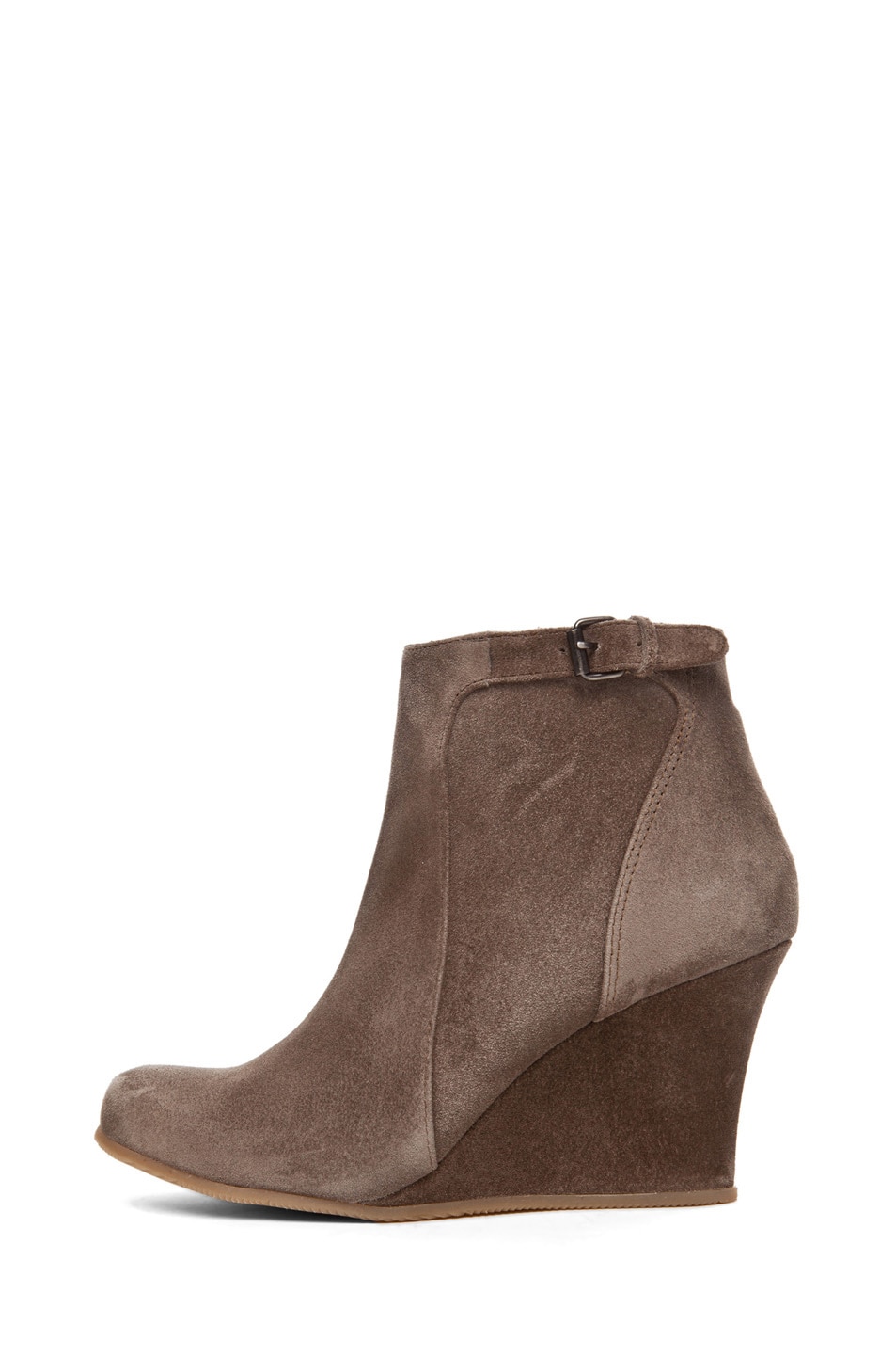 Lanvin Wedge Bootie in Taupe | FWRD