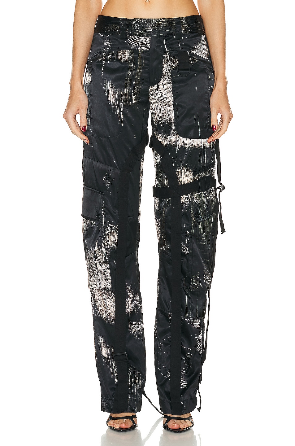 Image 1 of Louisa Ballou Cargo Pant in Painted Black