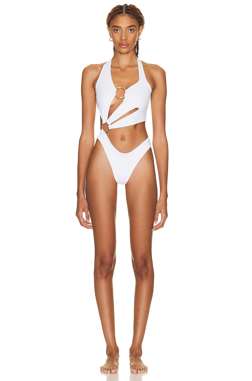 Image 1 of Louisa Ballou Sex Wax One Piece Swimsuit in White