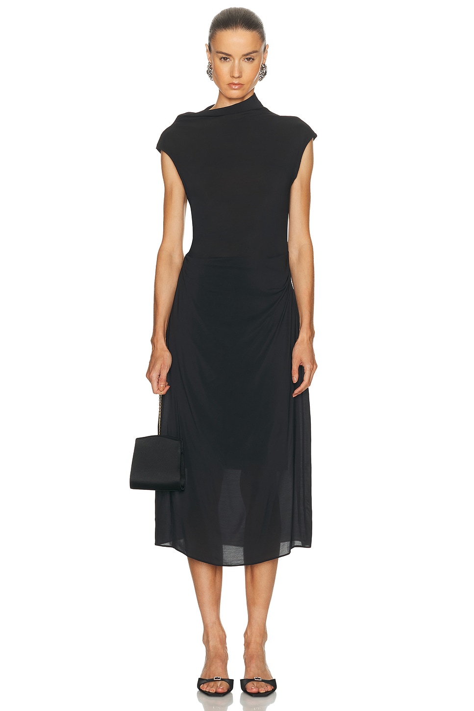 Image 1 of L'Academie by Marianna Teshi Midi Dress in Black