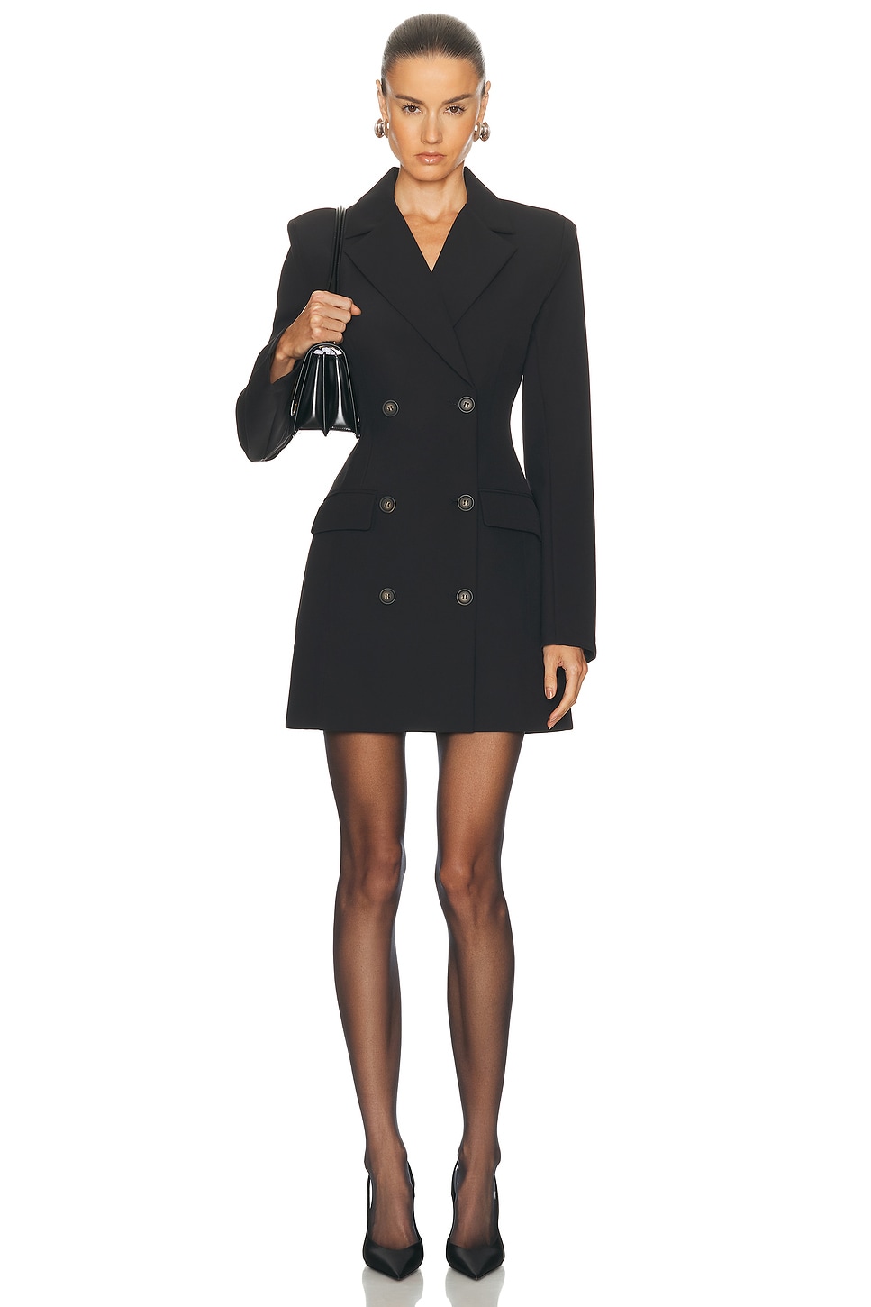 Image 1 of L'Academie by Marianna Jaime Blazer Dress in Black
