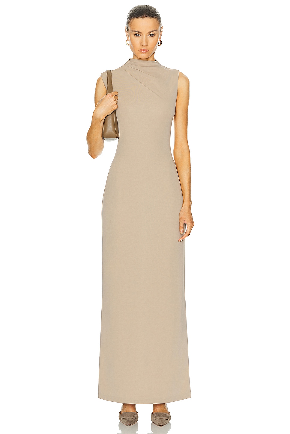 Image 1 of L'Academie by Marianna Ciana Maxi Dress in Beige