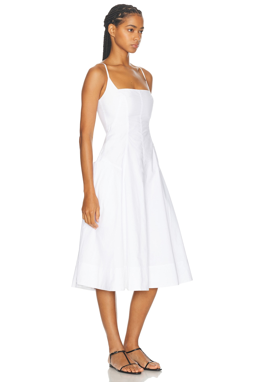 Shop L'academie By Marianna Aymeline Midi Dress In White