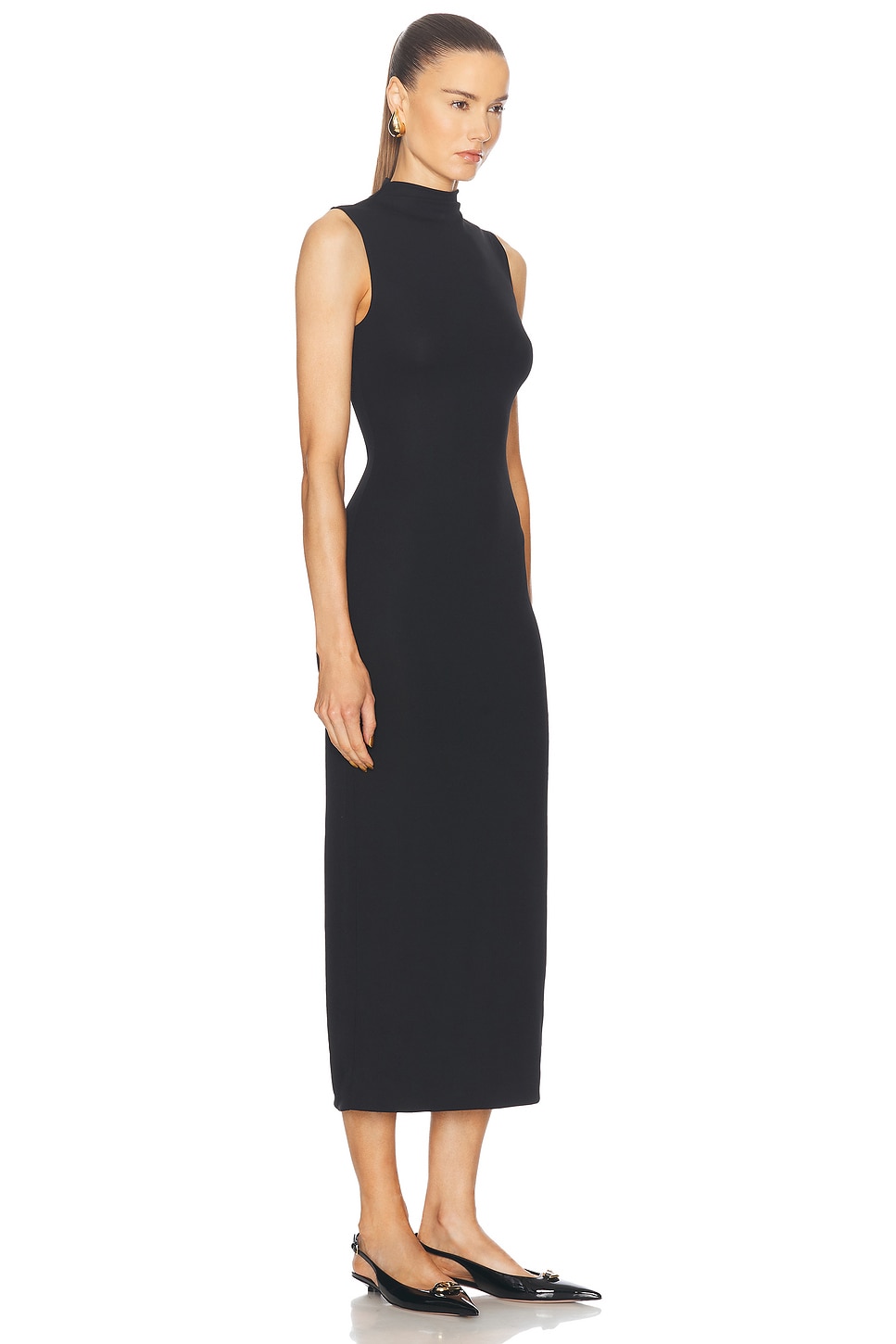 Shop L'academie By Marianna Belmore Midi Dress In Black