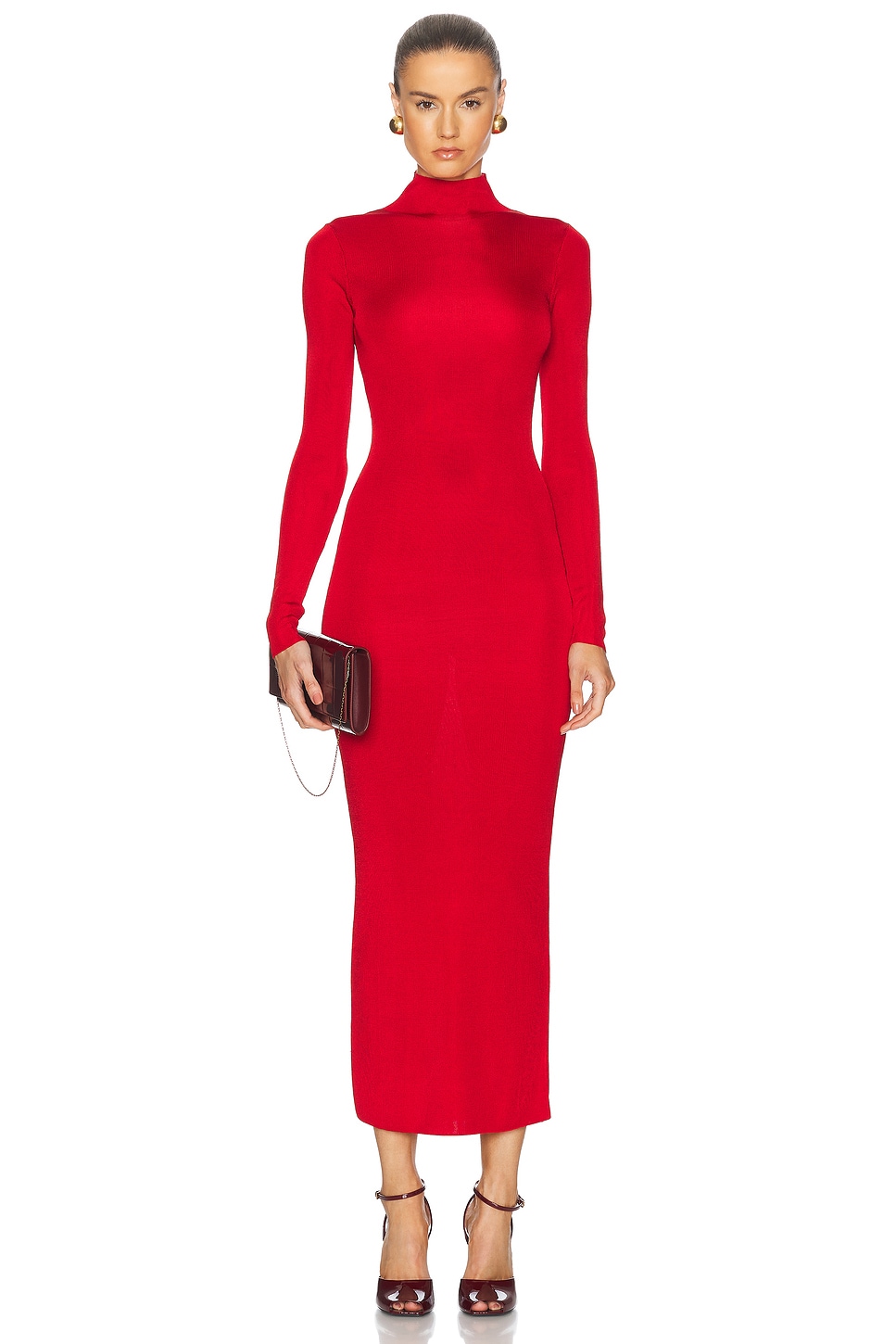 by Marianna Syndi Maxi Knit Dress in Red