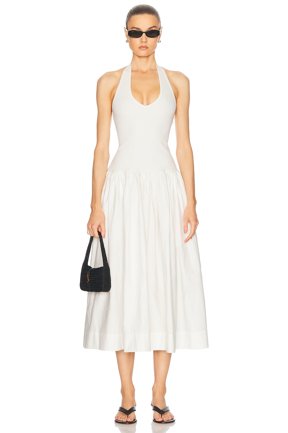 Image 1 of L'Academie by Marianna Kara Midi Dress in White