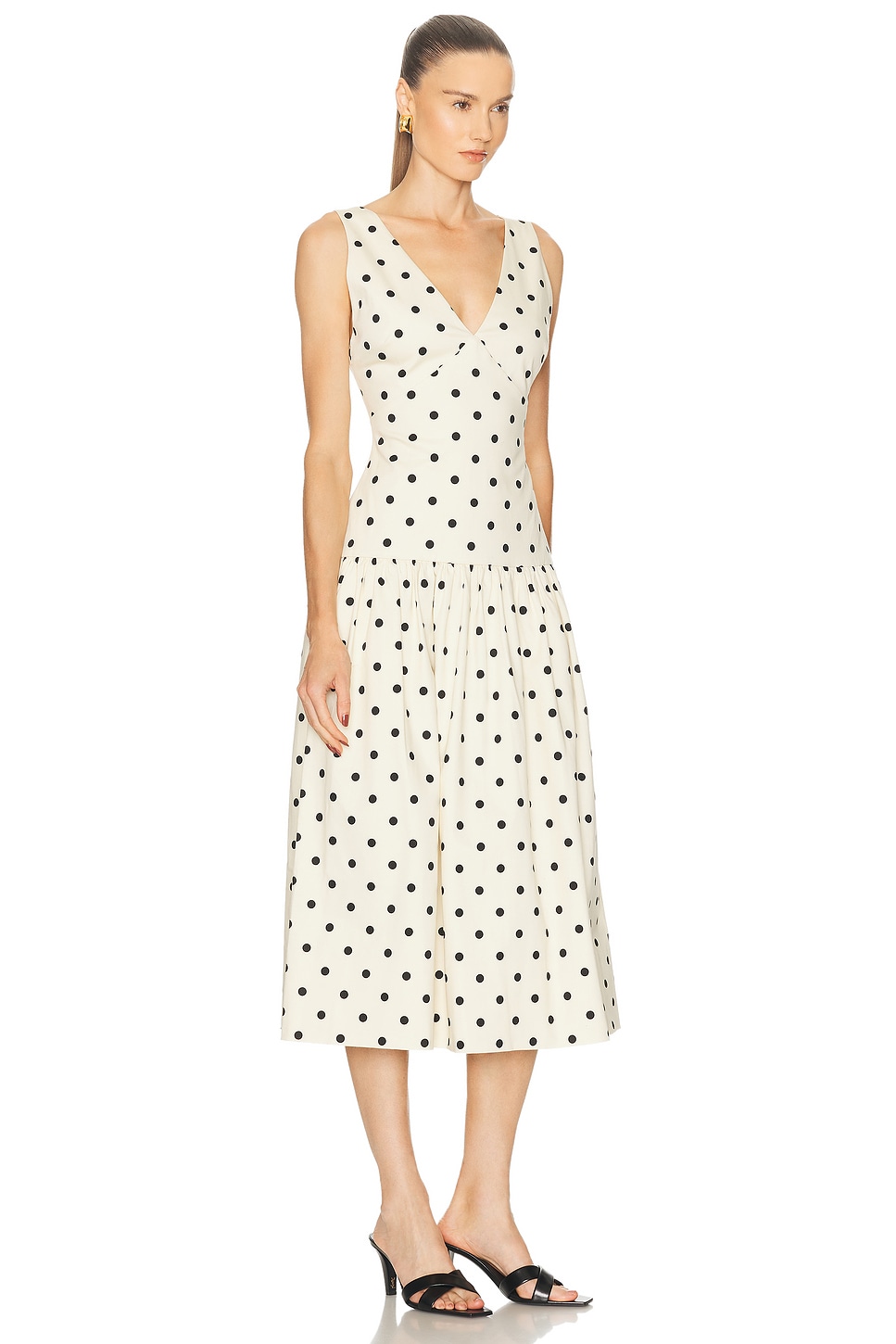 L'academie By Marianna Polina Midi Dress In White