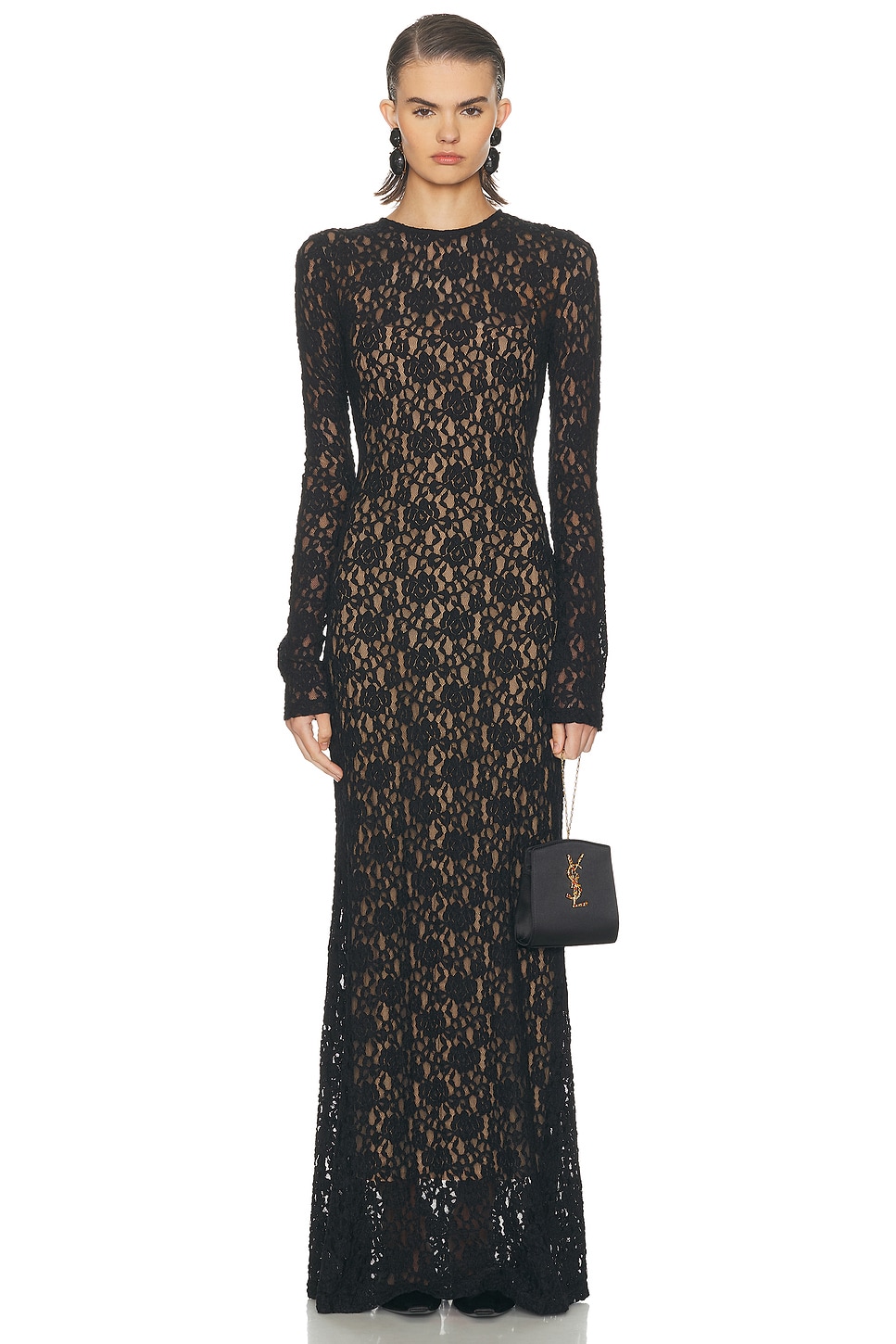 L'academie By Marianna Kayden Maxi Dress In Black