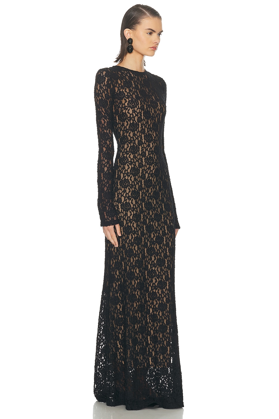 L'academie By Marianna Kayden Maxi Dress In Black