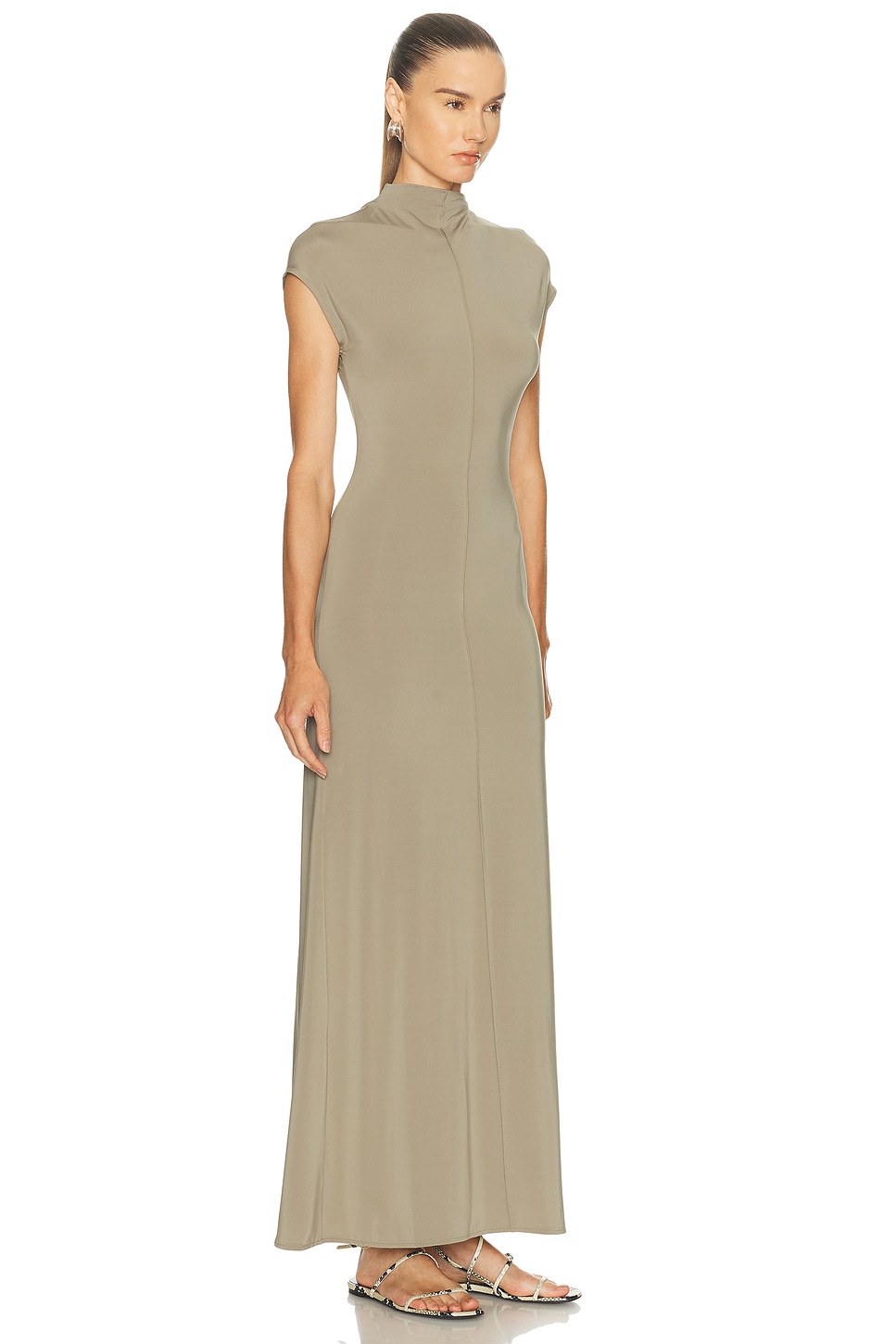 L'academie By Marianna Rebecca Maxi Dress In Brown