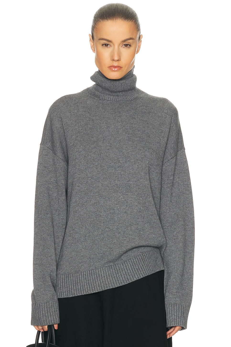 Image 1 of L'Academie by Marianna Ronny Turtleneck Sweater in Grey