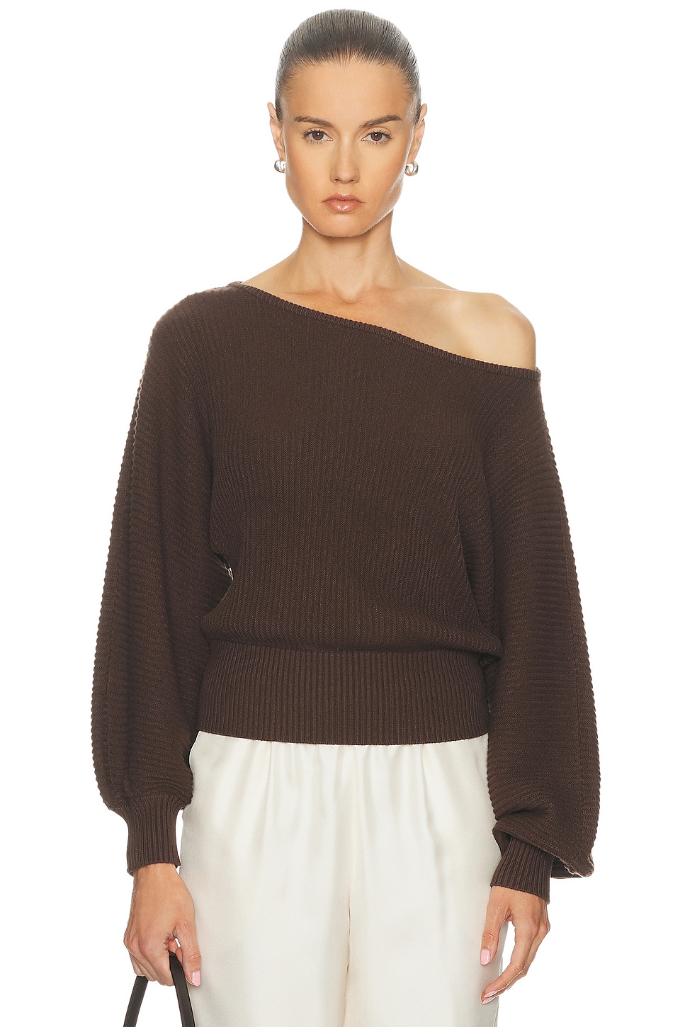 Image 1 of L'Academie by Marianna Indre Sweater in Chocolate Brown