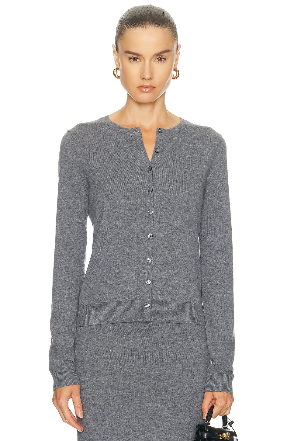 Image 1 of L'Academie by Marianna Torrey Cardigan in Charcoal Grey