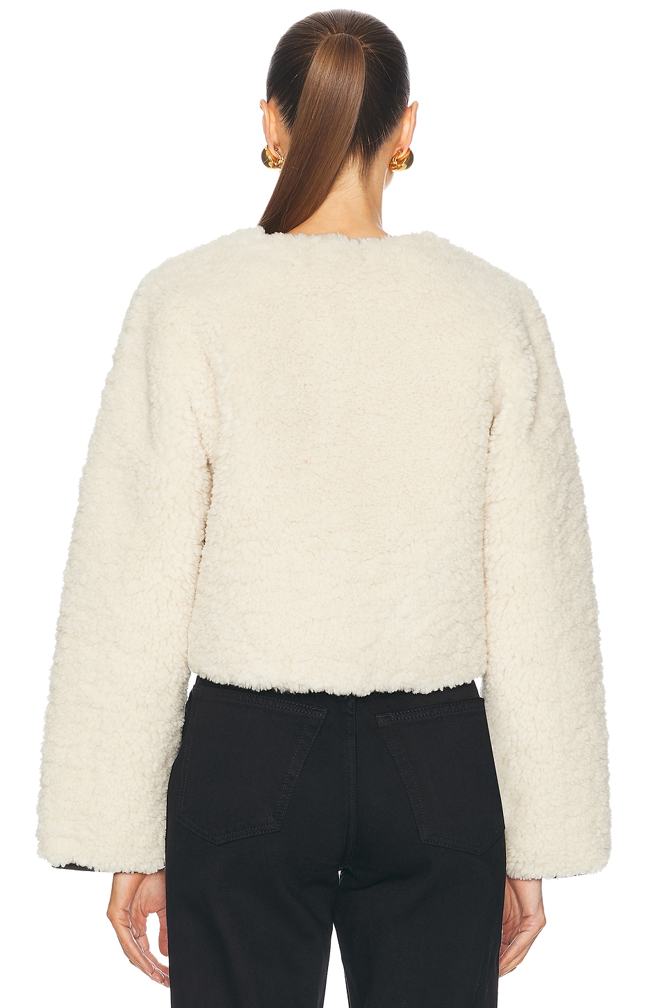 By Marianna Pauchet Reversible Faux Sherpa Jacket - Thumbnail 5