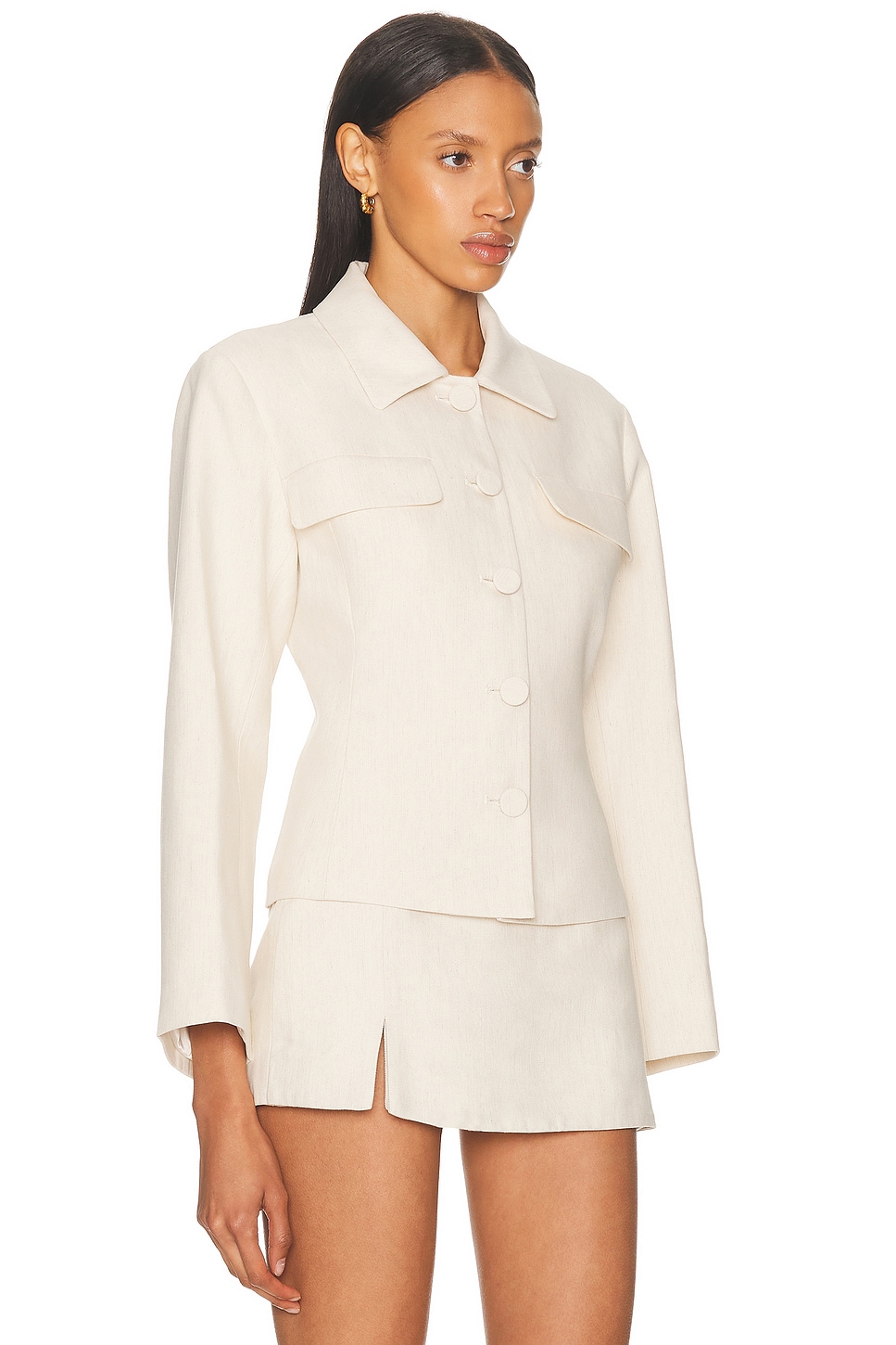 L'academie By Marianna Ami Jacket In White