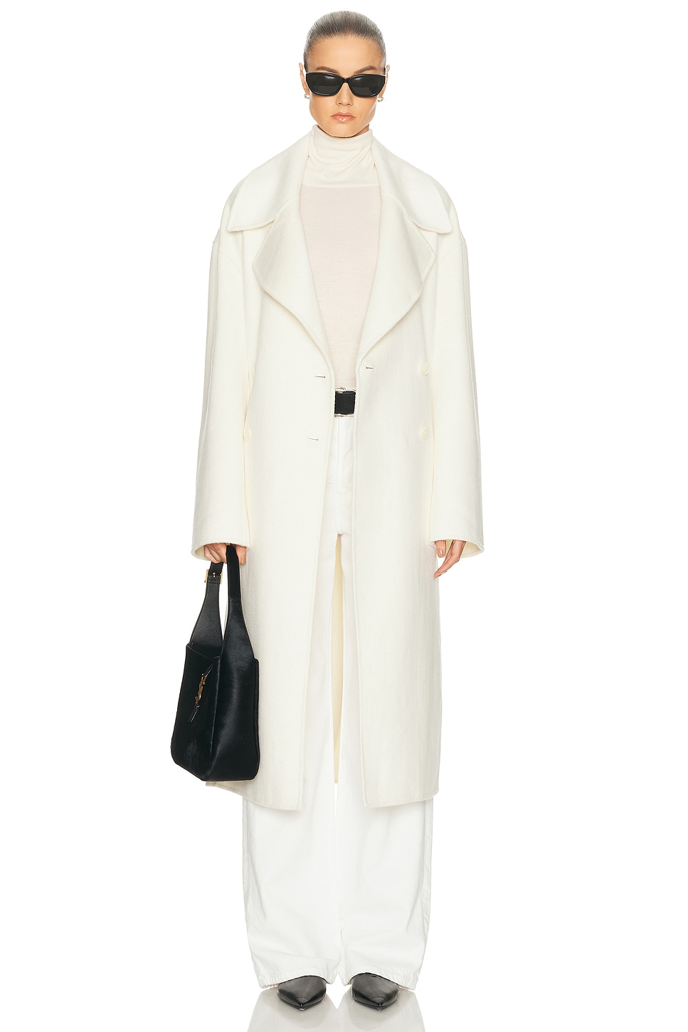 Image 1 of L'Academie By Marianna Kye Wool Coat in Ivory