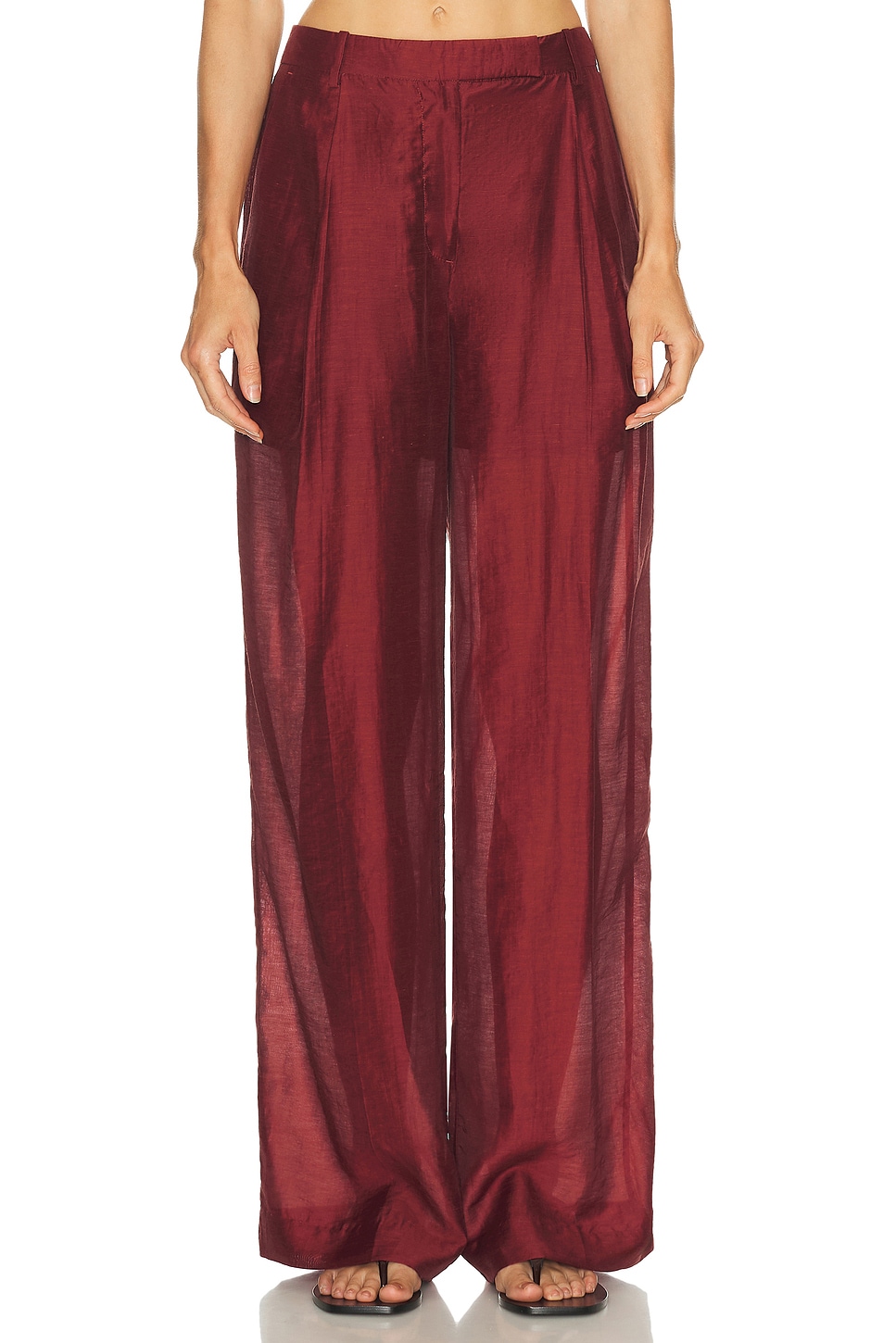L'academie By Marianna Liya Pant In Burgundy
