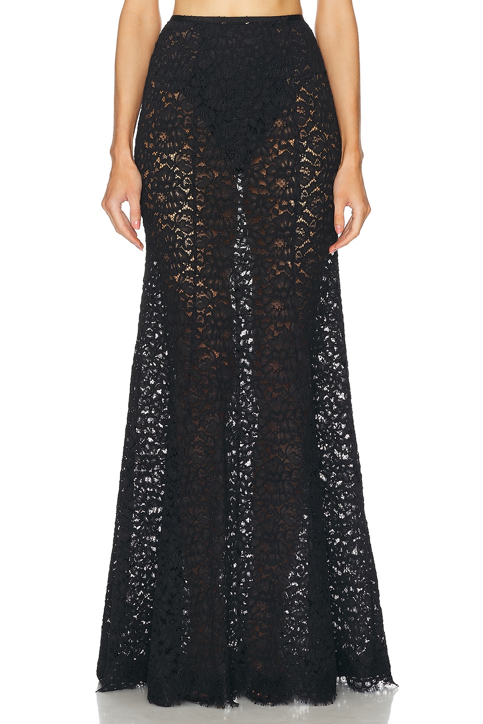 Image 1 of L'Academie by Marianna Zelie Maxi Skirt in Black