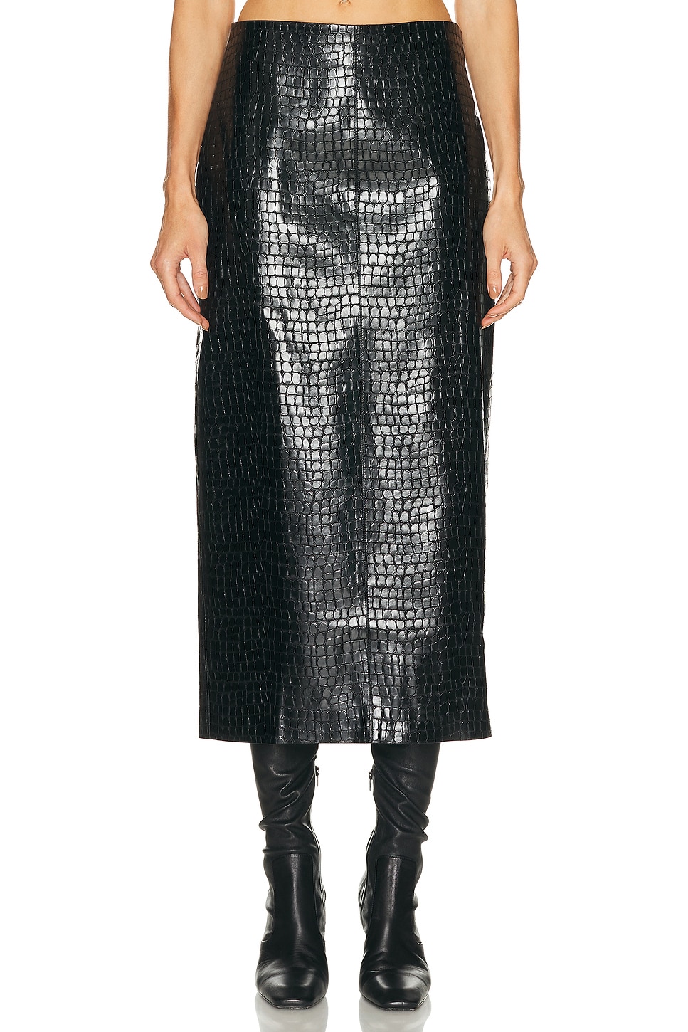 Image 1 of L'Academie By Marianna Alisson Midi Skirt in Black