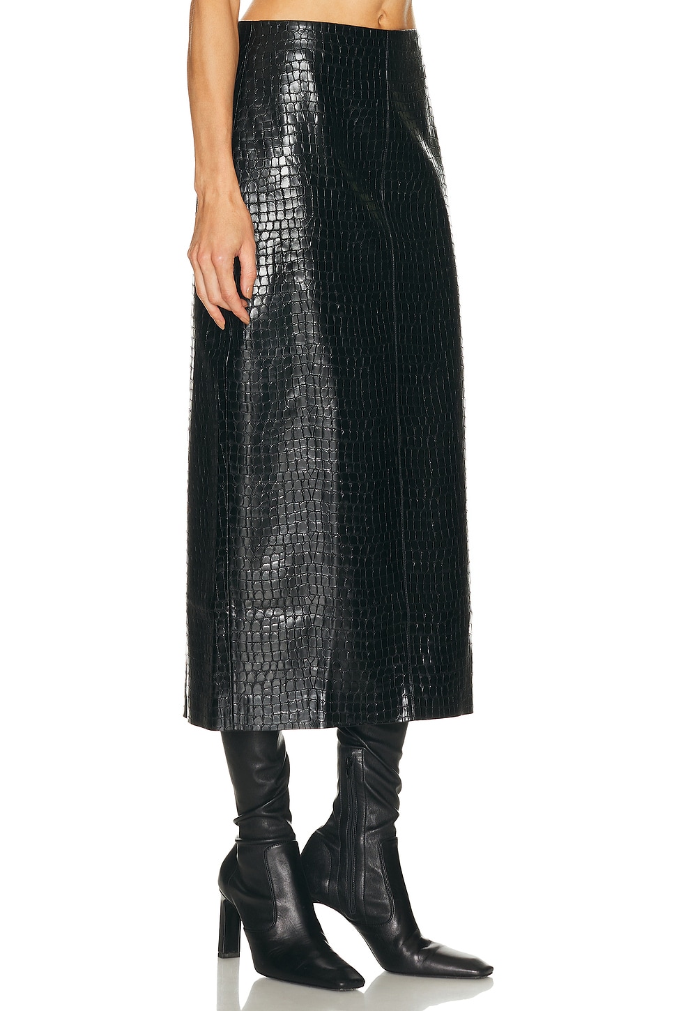 L'academie By Marianna Alisson Midi Skirt In Black