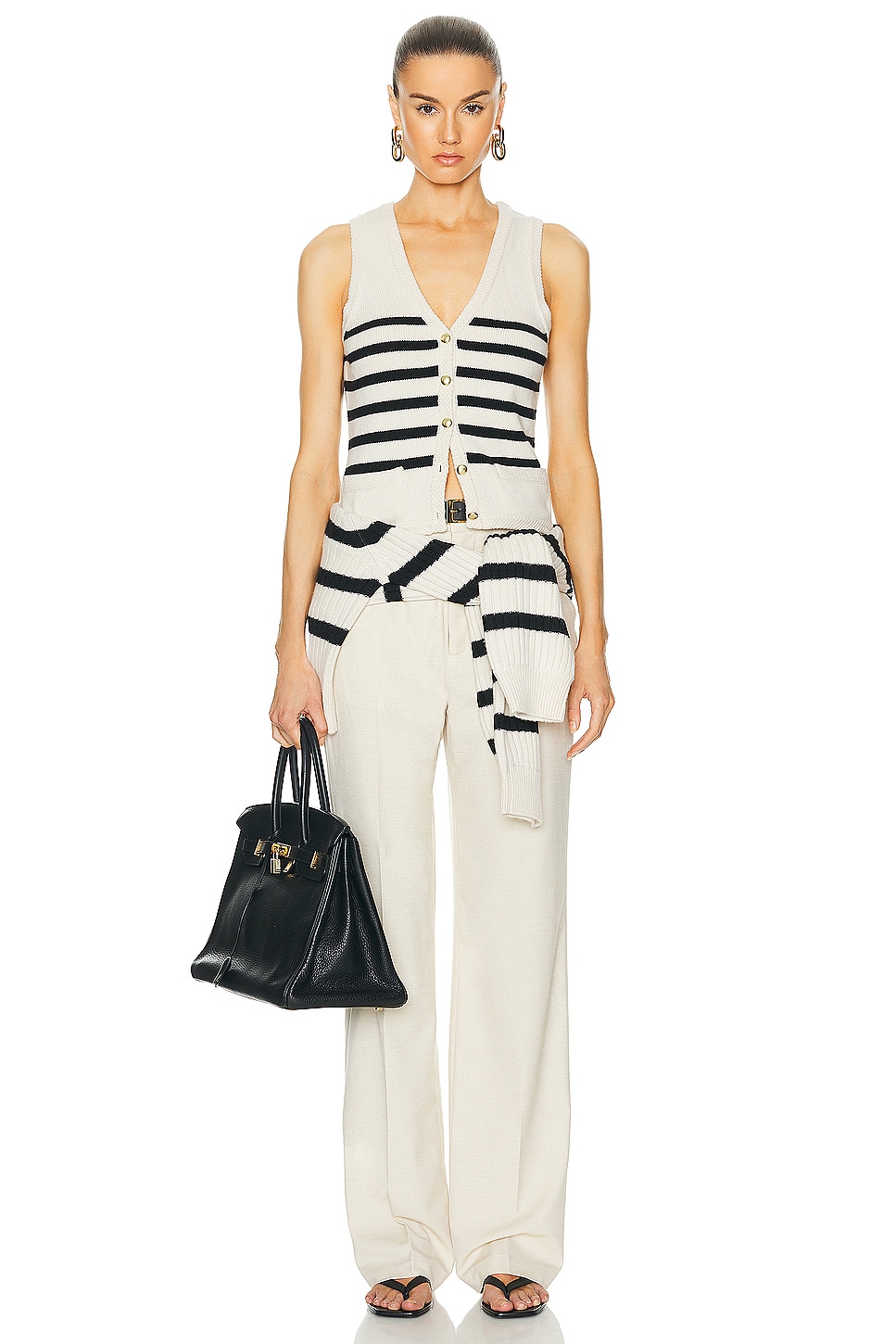 L'Academie by Marianna Calanth Striped Vest