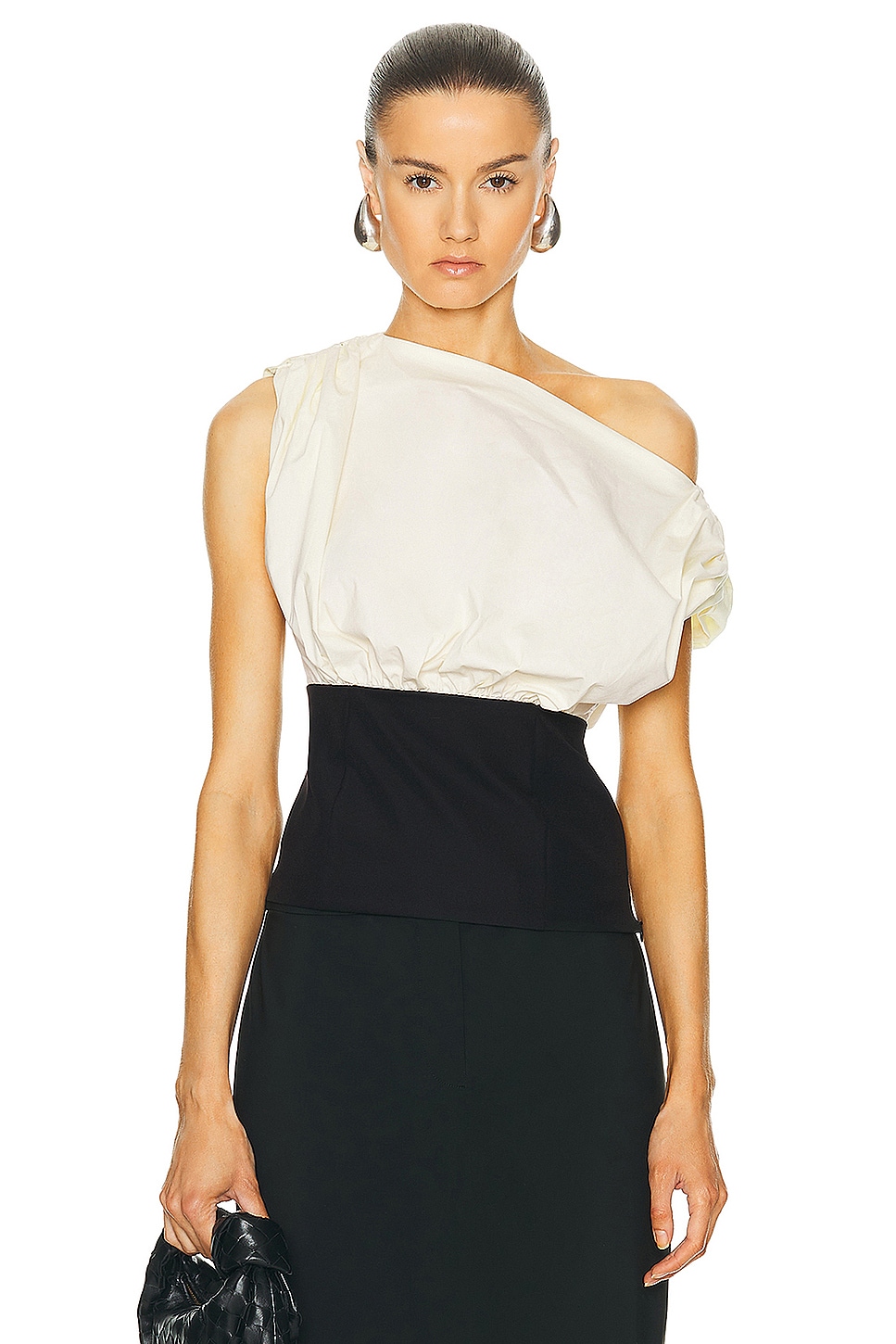 by Marianna Matteah Top in Cream,Black