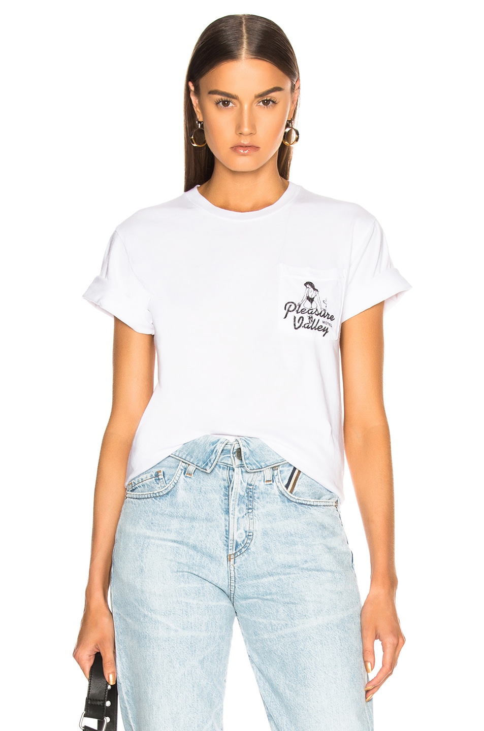 Image 1 of LOCAL AUTHORITY for FWRD Pleasure Motel Pocket Tee in White