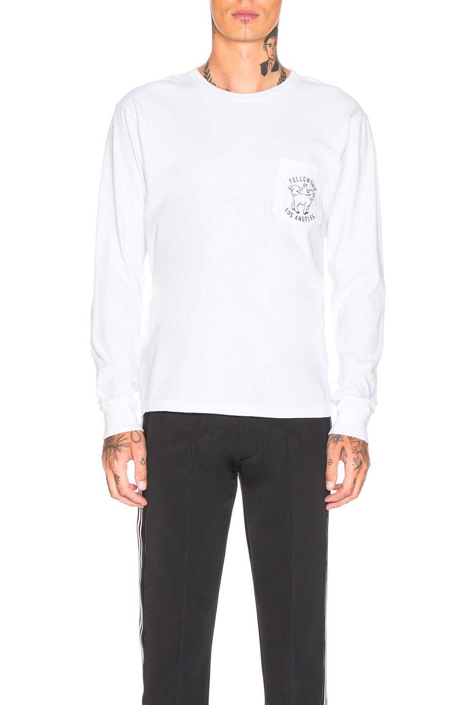 Image 1 of LOCAL AUTHORITY Fellowship Long Sleeve Top in White