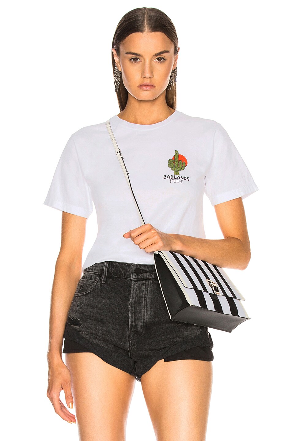 Image 1 of LOCAL AUTHORITY for FWRD FUFC Cactus Crop Tee in White