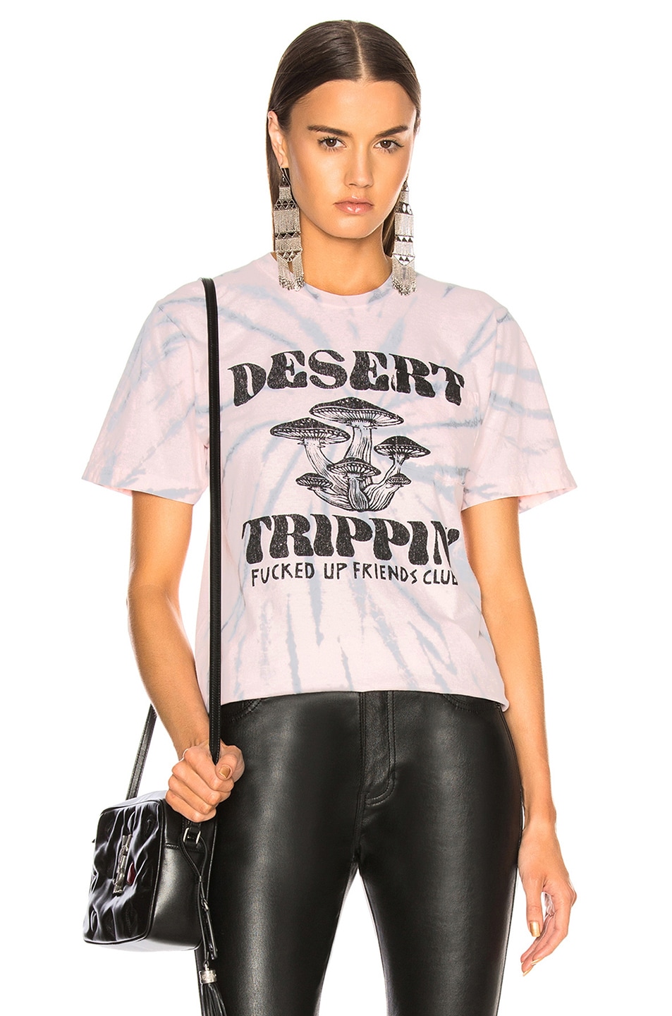 Image 1 of LOCAL AUTHORITY for FWRD Trippin' Pocket Tee in Pink Tie Dye