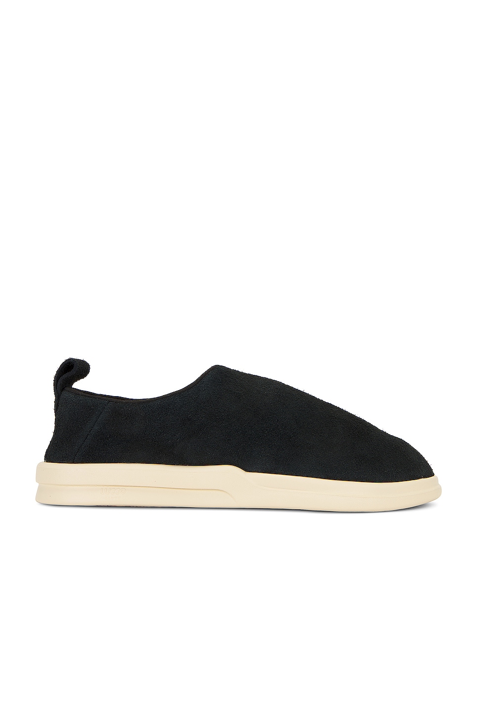 Image 1 of Lusso Cloud Gehry Hairy Suede in Jet Black & Shortbread