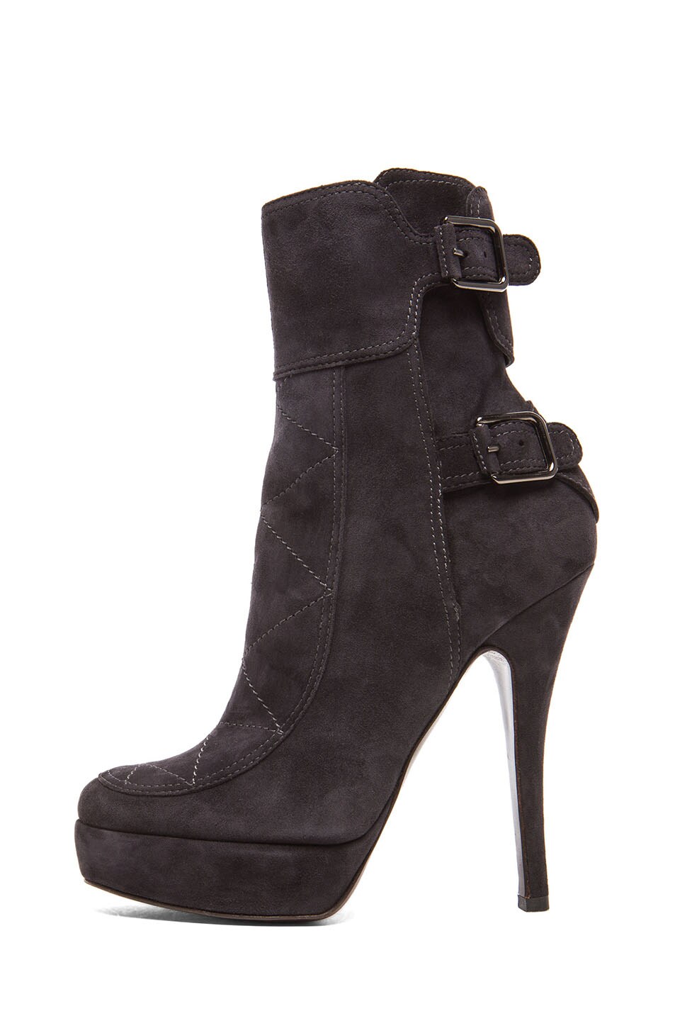 Image 1 of Laurence Dacade Ella Suede Booties in Anthracite