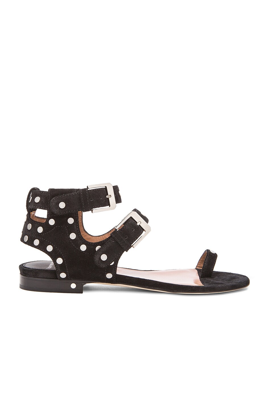 Image 1 of Laurence Dacade Hippo Suede Sandals in Black