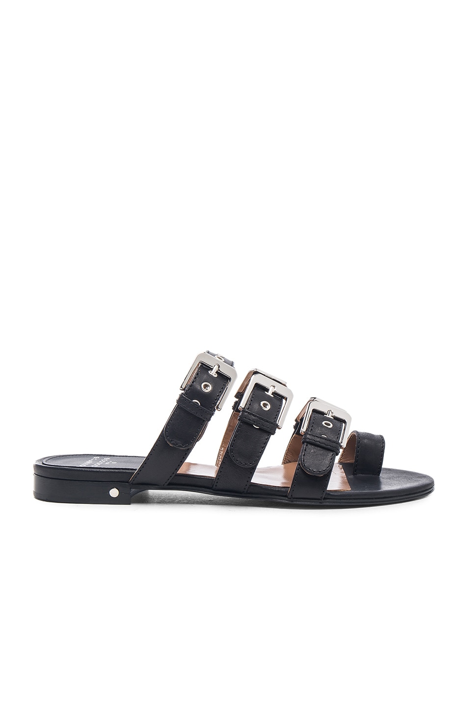 Image 1 of Laurence Dacade Kim Leather Sandals in Black