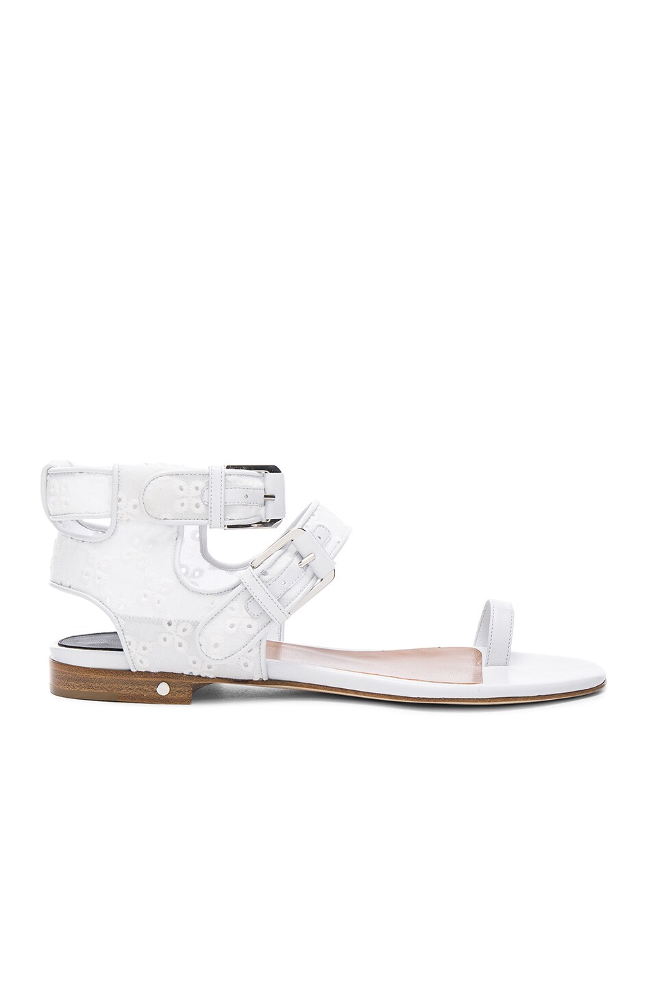 Image 1 of Laurence Dacade Eyelet Diego Sandals in White