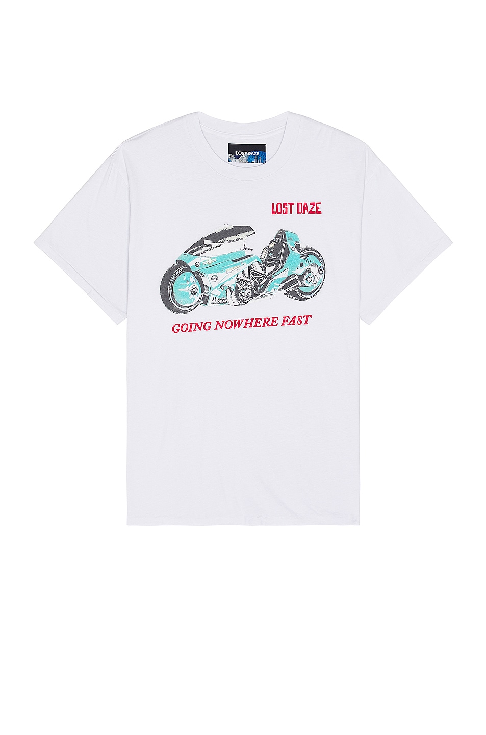 Image 1 of Lost Daze Moto Tee in Aged White