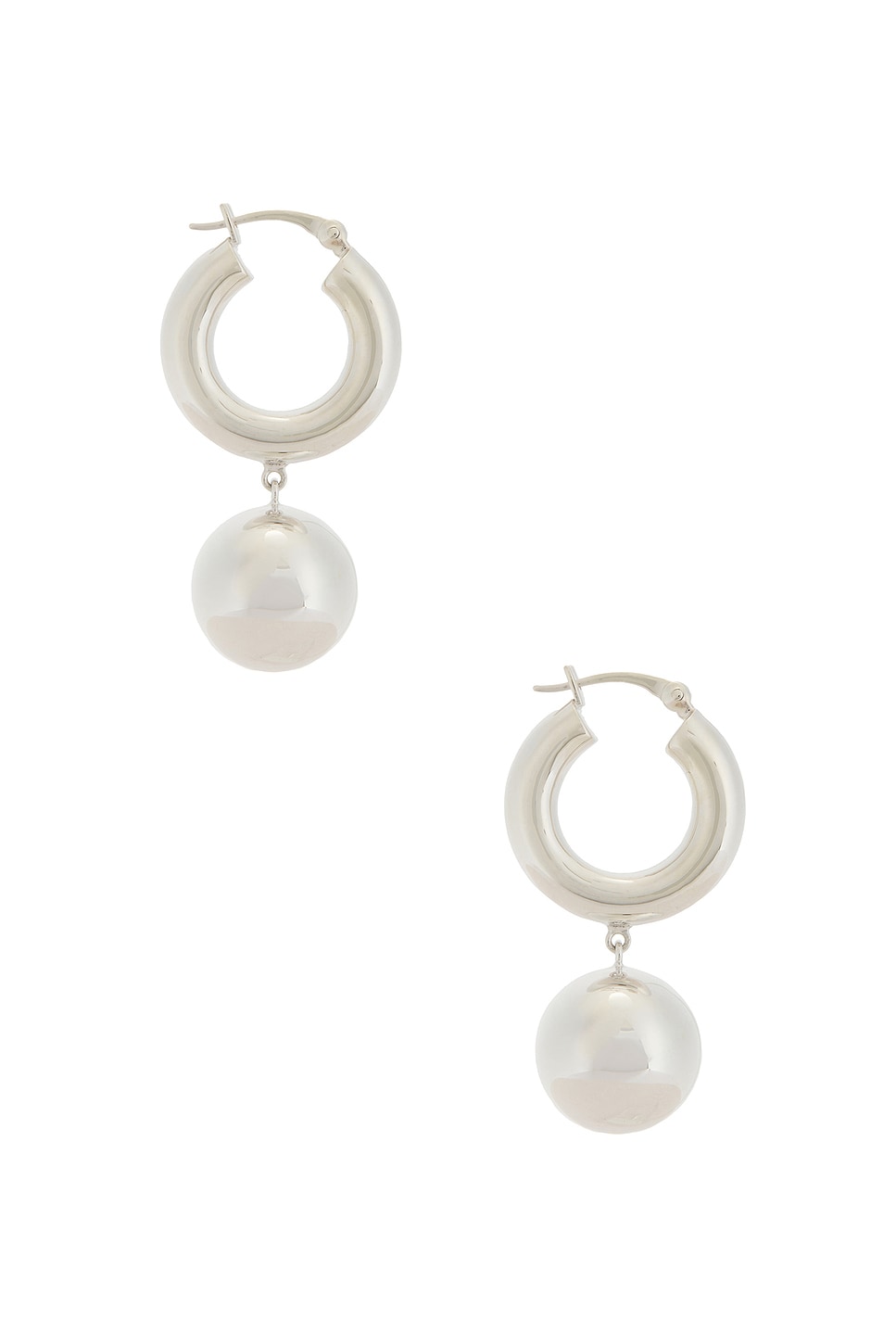 Shop Lie Studio Marie Earrings In Silver