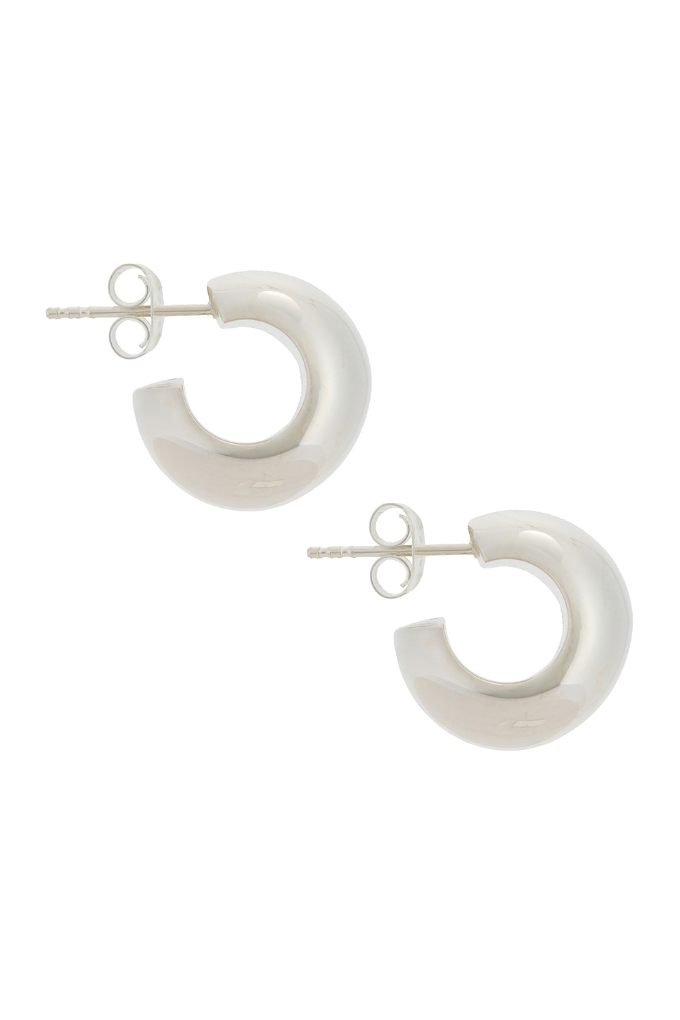 Shop Lie Studio Simone Earrings In Silver