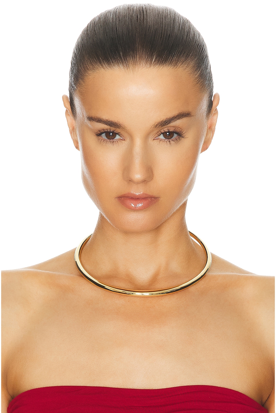 Shop Lie Studio Elisa Necklace In Gold