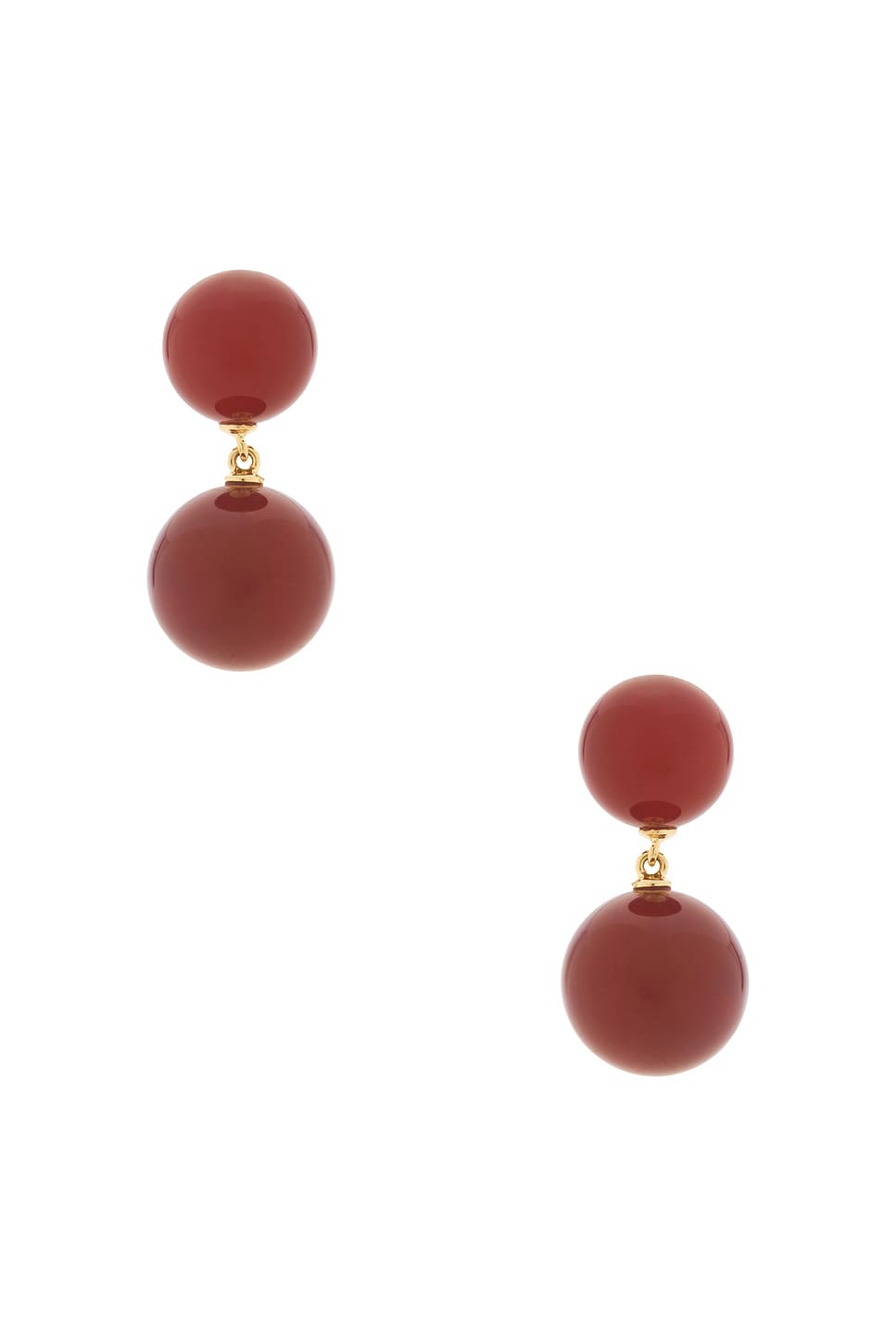Lie Studio Hannah Earrings In Brown