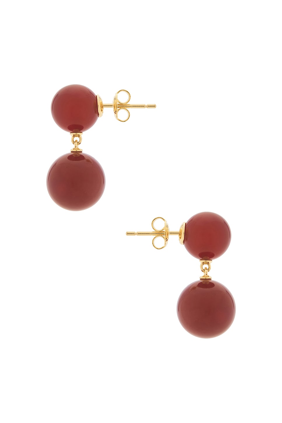 Lie Studio Hannah Earrings In Brown