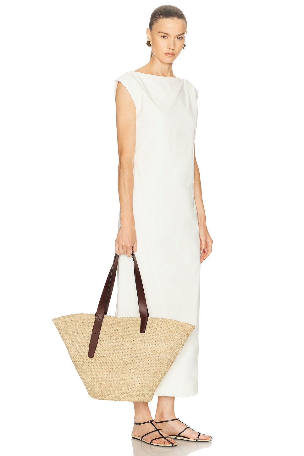 Lie Studio Bianca Large Raffia Bag