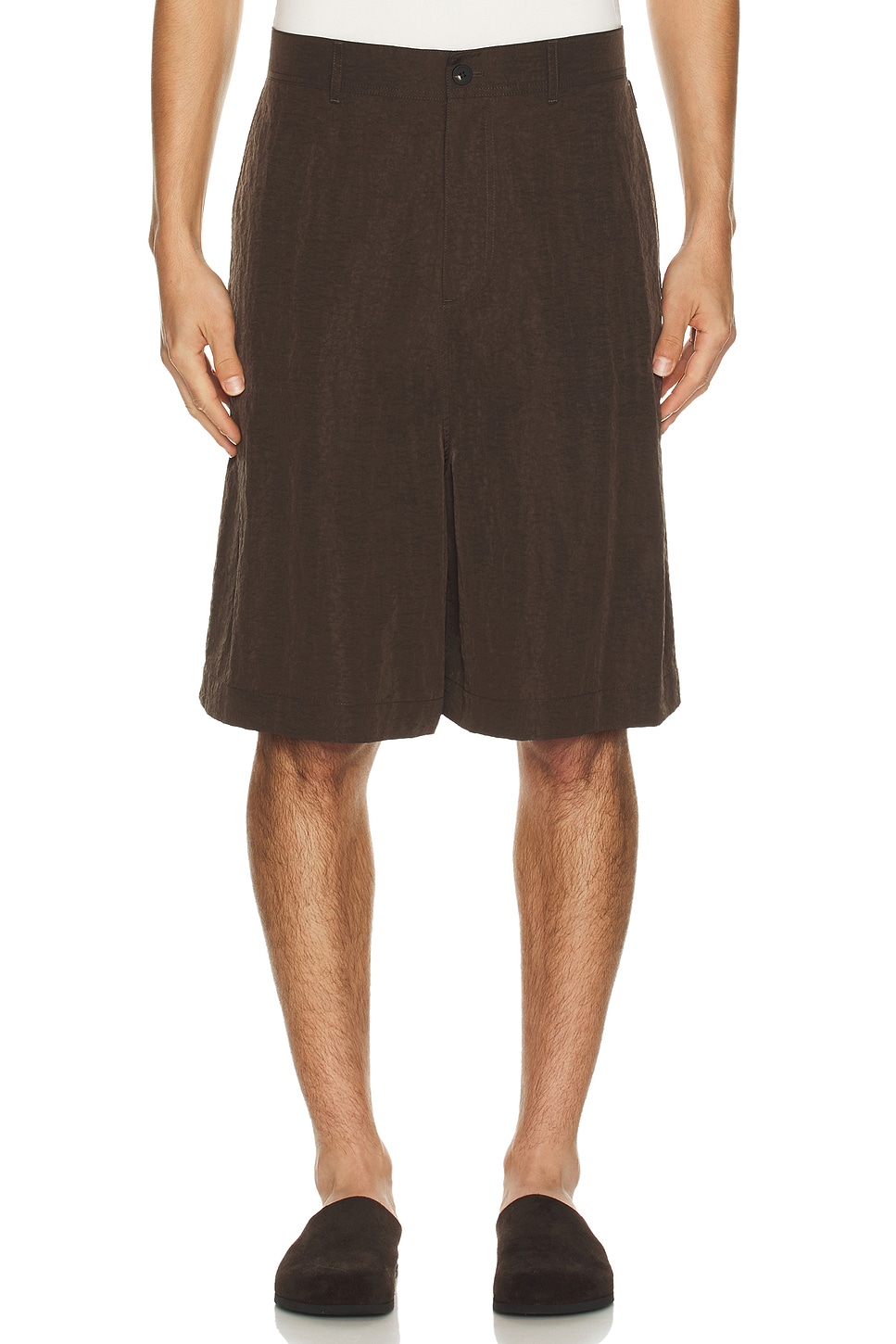 Image 1 of Le17Septembre Adjustable Bermuda Shorts in Brown