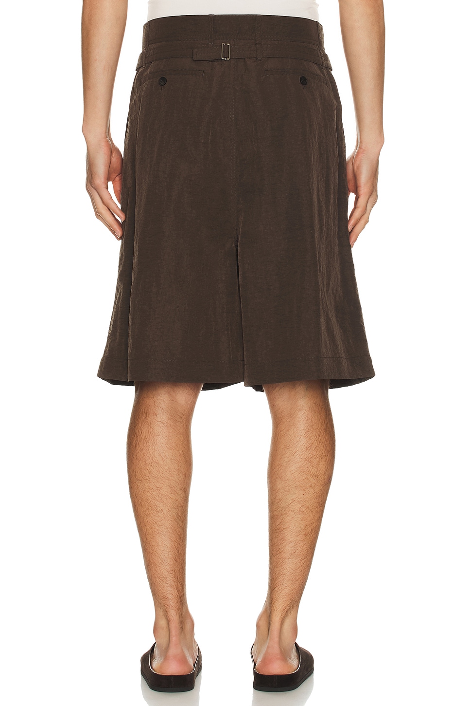 Le17septembre Adjustable Bermuda Shorts In Brown