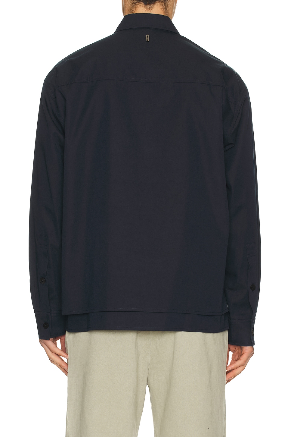 Le17septembre Double Layered Cotton Shirt In Blue