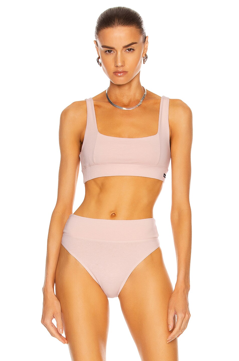 Image 1 of LE BUNS Harlow Organic Cotton Bralette in Blossom